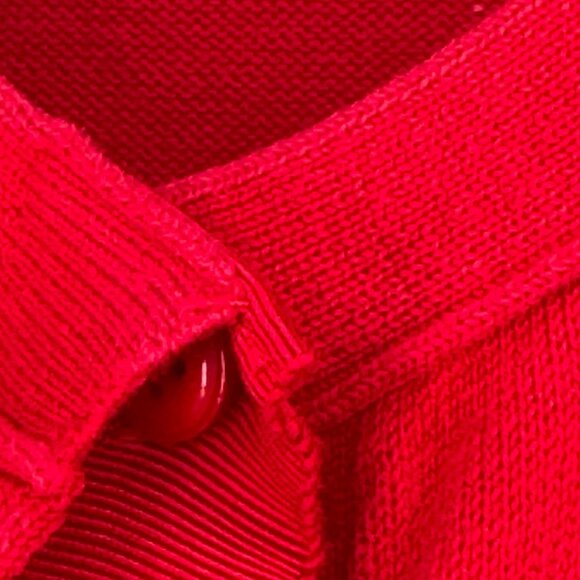 COLDWATER CREEK Red 3/4 Sleeve Cardigan Sweater Size 1X Plus womens cotton - Picture 4 of 9